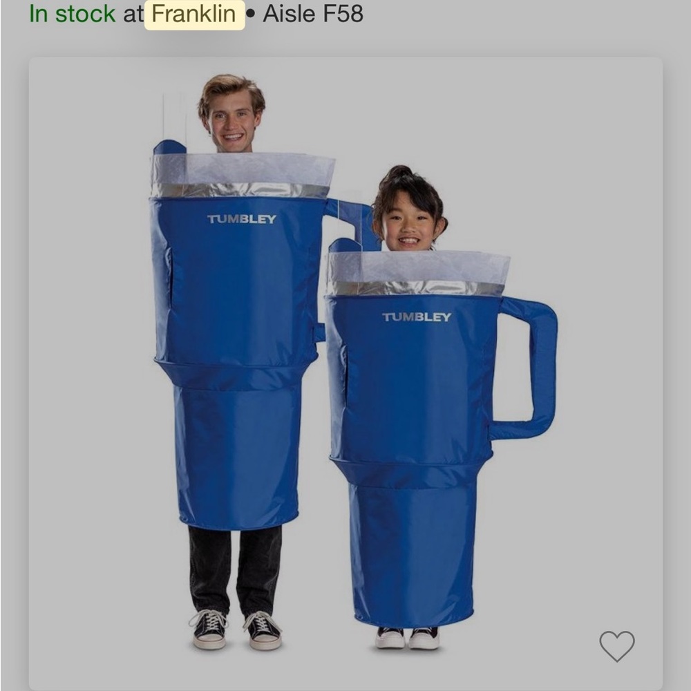 Blue Kids and Adult Halloween Costume Set